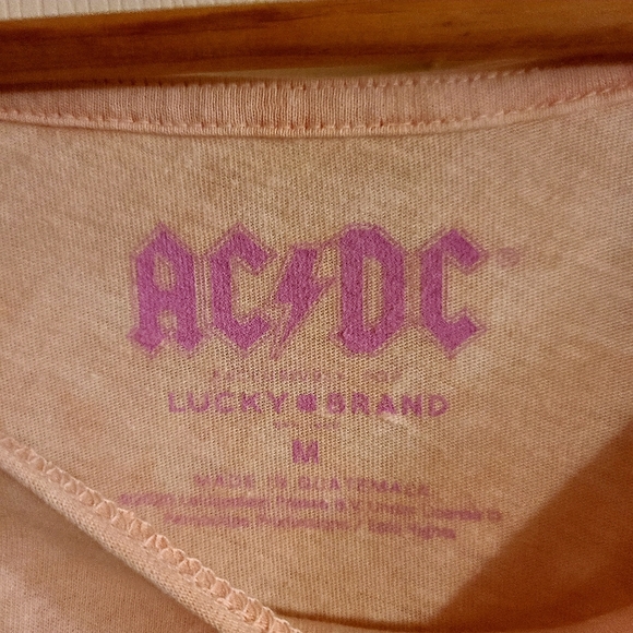 Lucky AC/DC 1978 Live Tour T-shirt M - Picture 8 of 8